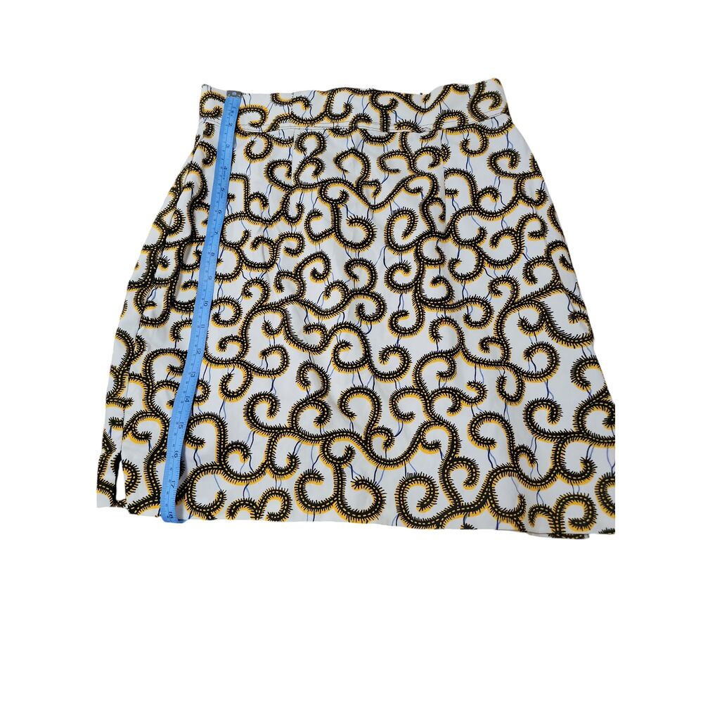 NWT Ace Kouture Womens One Shoulder Long Sleeve Patterned Top Skirt Matching Set - Picture 8 of 9